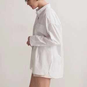 Madewell Oversized white button down shirt size womens small NWT